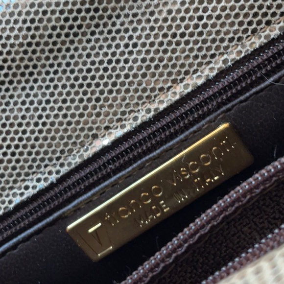 Franco Visconti evening snakeskin pattern purse - Picture 4 of 4